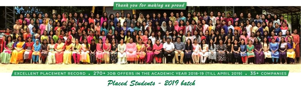 2019 batch placed students