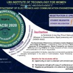 NCACSI-2020: The National Conference by Dept. of ECE, LBSITW