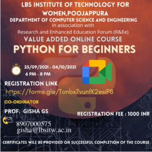 Read more about the article PYTHON FOR BEGINNERS